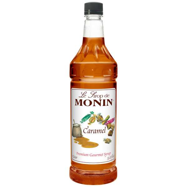 Monin Monin Premium Caramel Syrup 1 Liter, PK4 M-FR009F